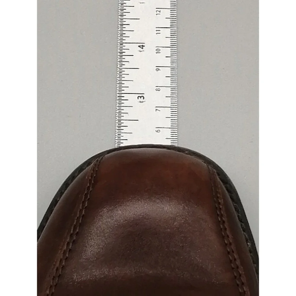 Nunn Bush Oxfords Mens Brown 8 Lace Up Dress Shoe Leather 83364-200 Comfort Gel